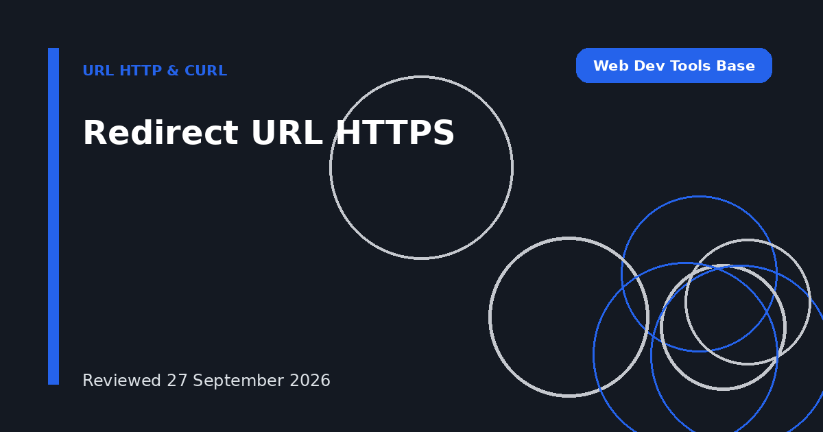 Redirect URL HTTPS