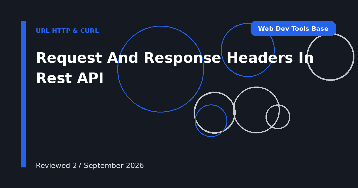 Request And Response Headers In Rest API