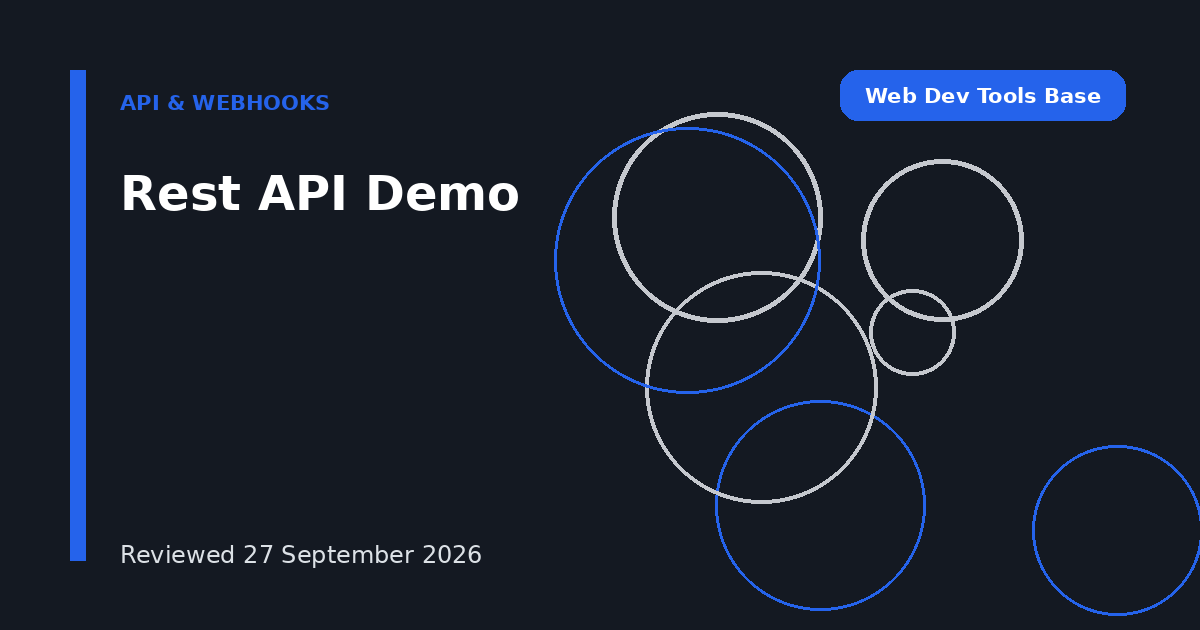 Rest API Demo