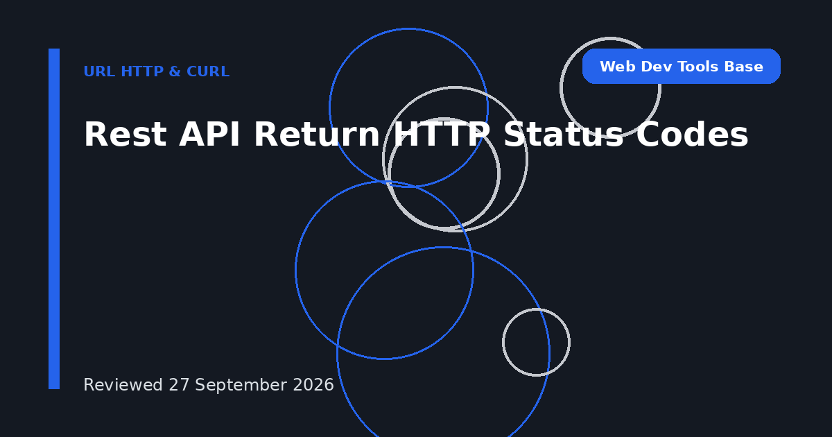 Rest API Return HTTP Status Codes