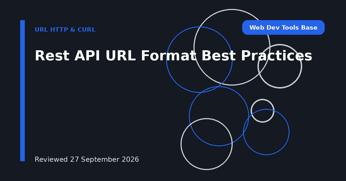 Rest API URL Format Best Practices