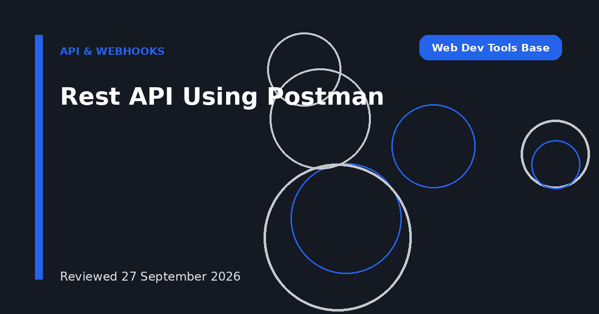 Rest API Using Postman