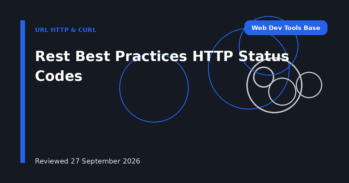 Rest Best Practices HTTP Status Codes