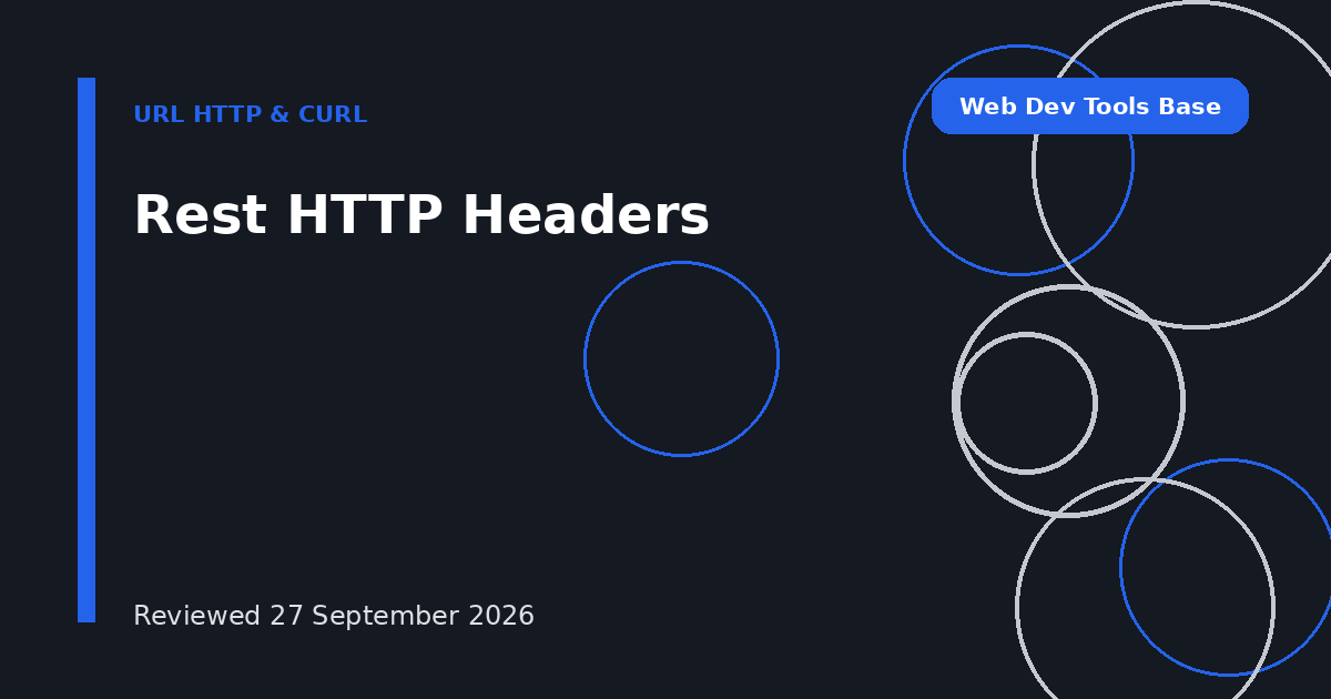 Rest HTTP Headers