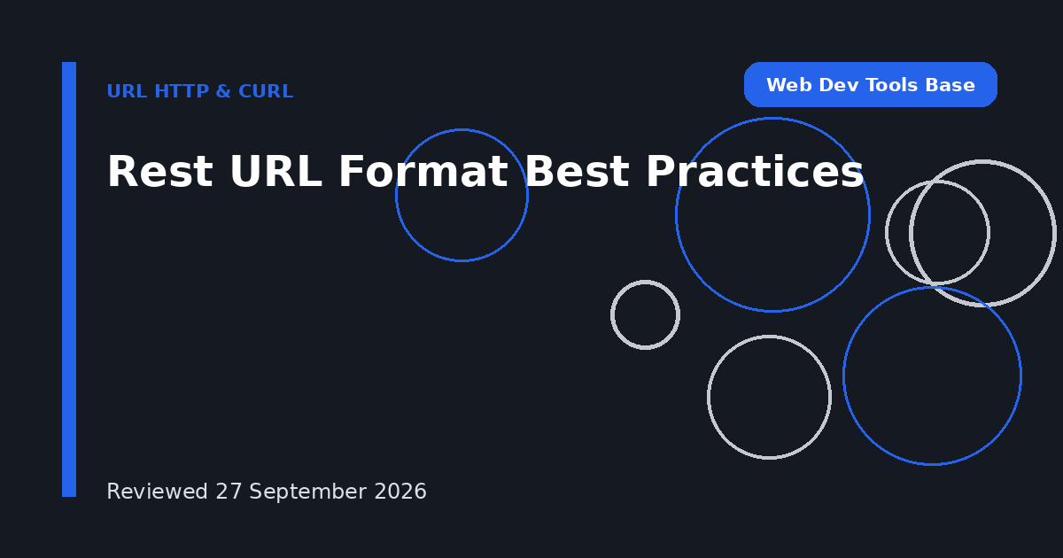 Rest URL Format Best Practices