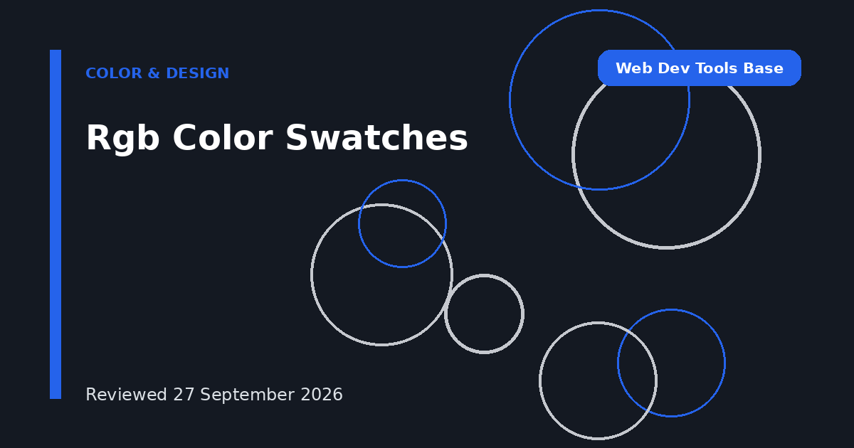 Rgb Color Swatches