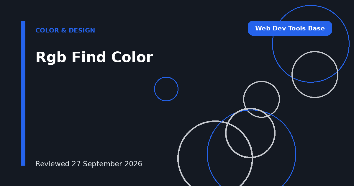 Rgb Find Color