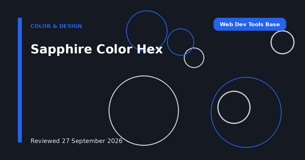 Sapphire Color Hex