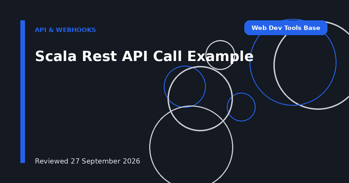 Scala Rest API Call Example