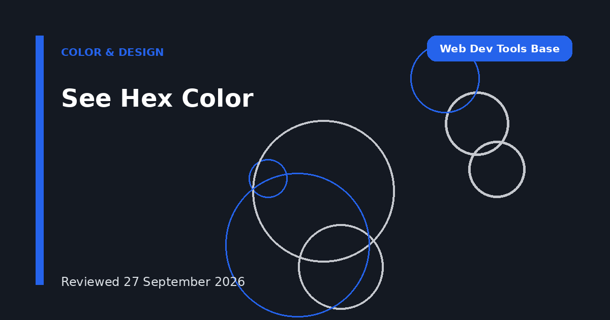 See Hex Color