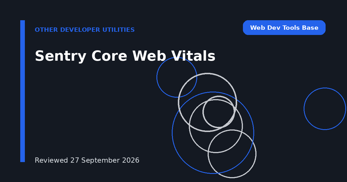 Sentry Core Web Vitals