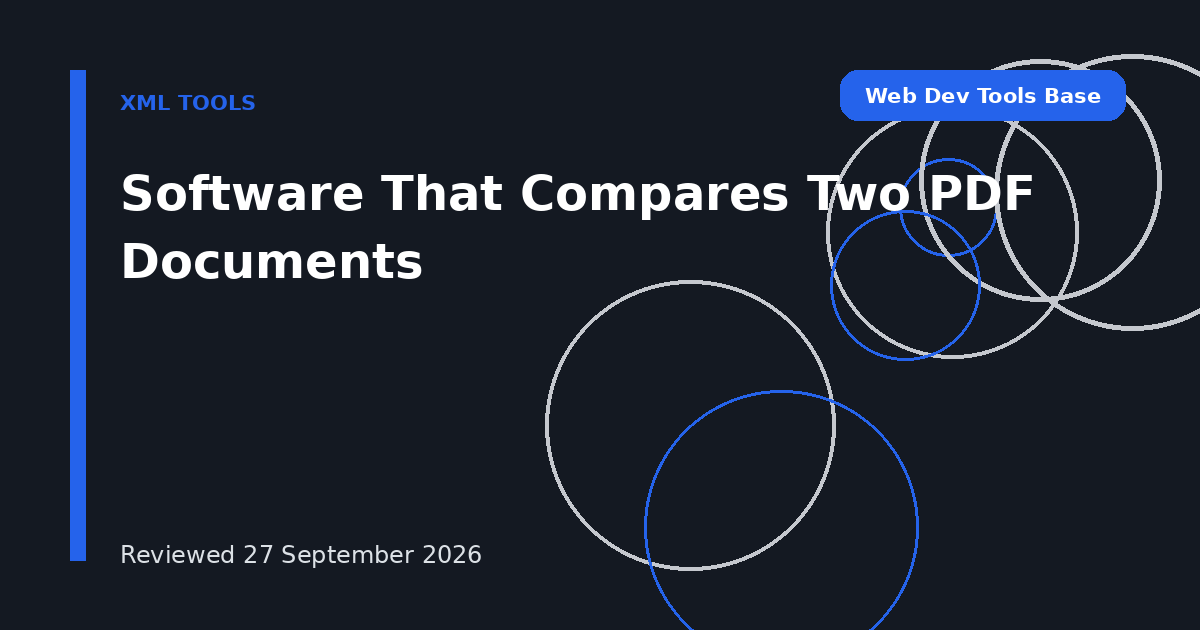 Software That Compares Two PDF Documents