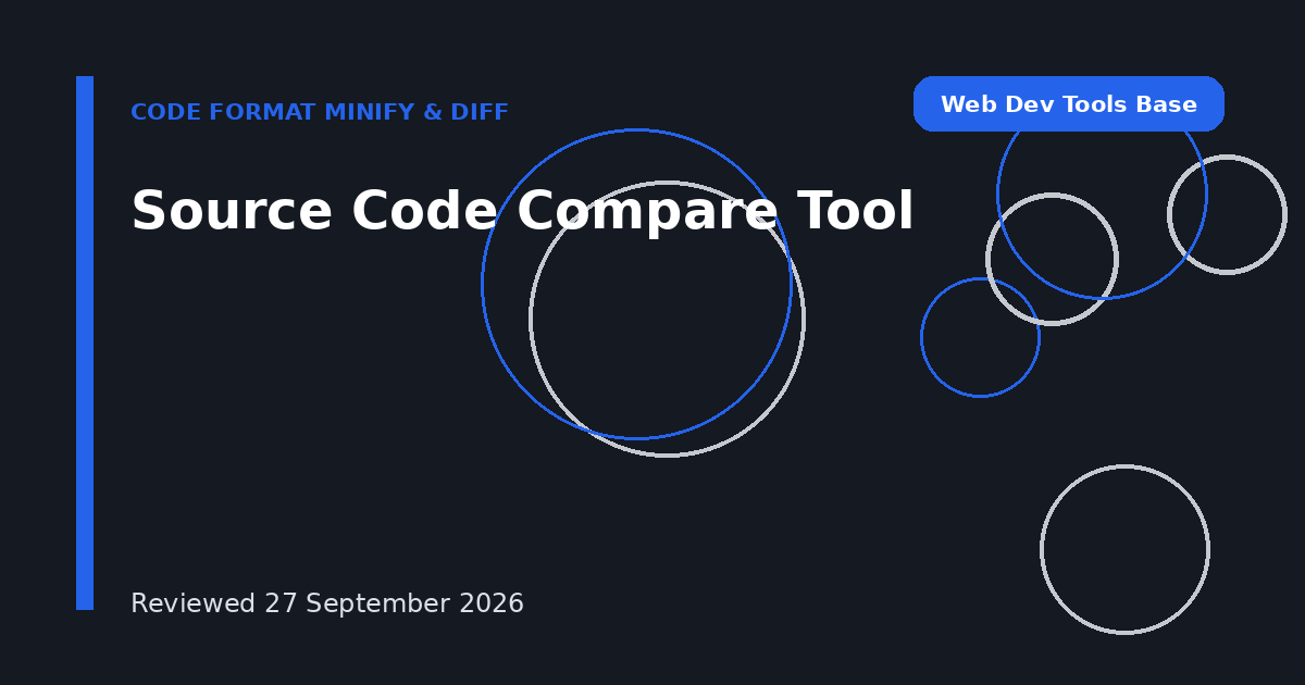 Source Code Compare Tool