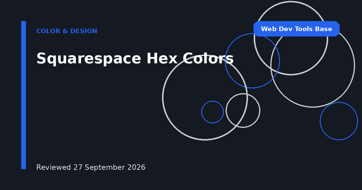 Squarespace Hex Colors