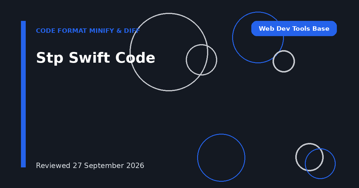 Stp Swift Code