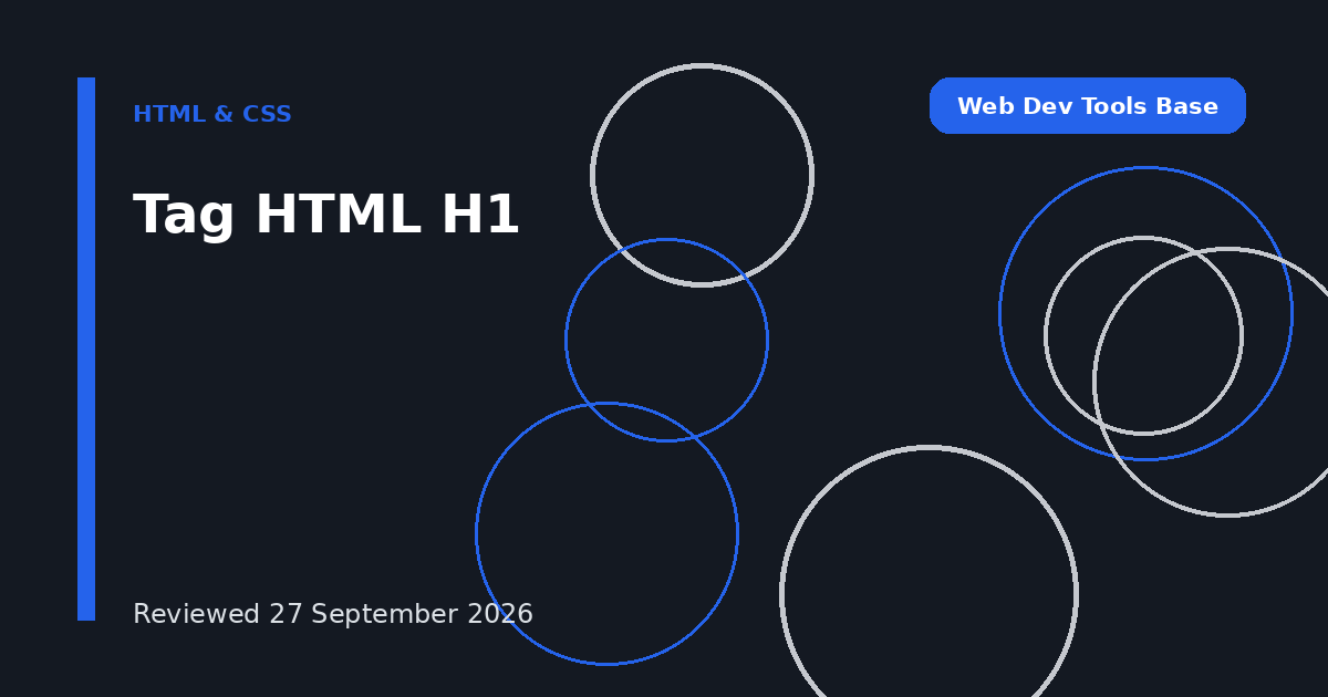 Tag HTML H1