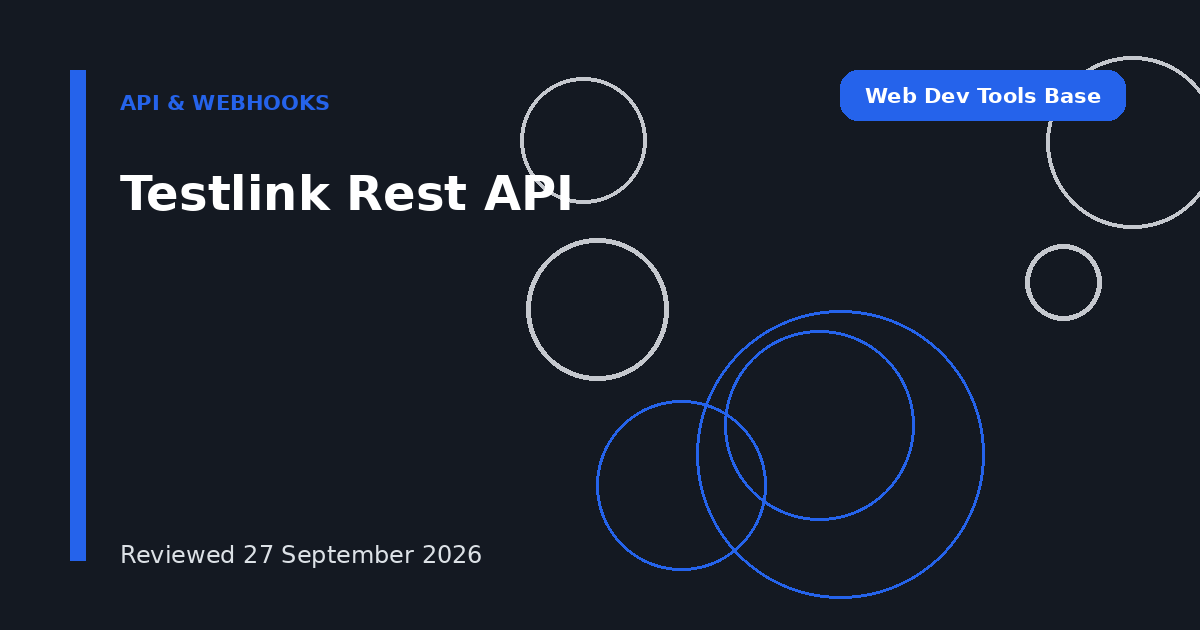 Testlink Rest API