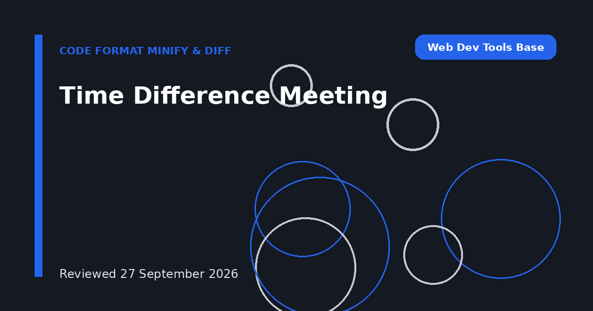 Time Difference Meeting