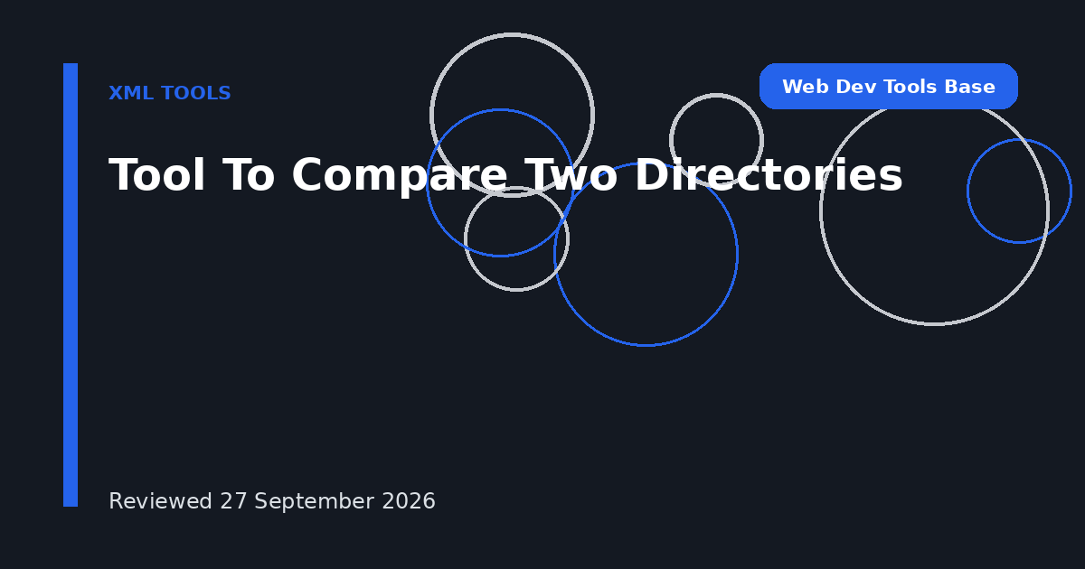 Tool To Compare Two Directories