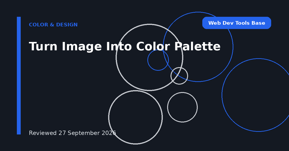 Turn Image Into Color Palette