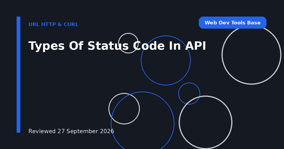 Types Of Status Code In API
