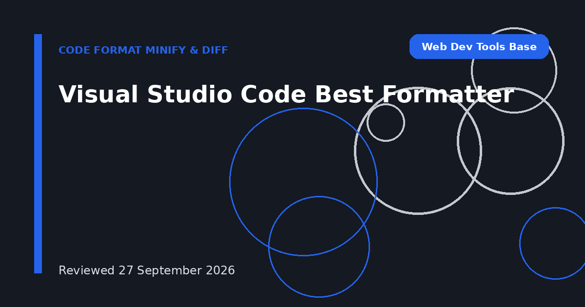 Visual Studio Code Best Formatter