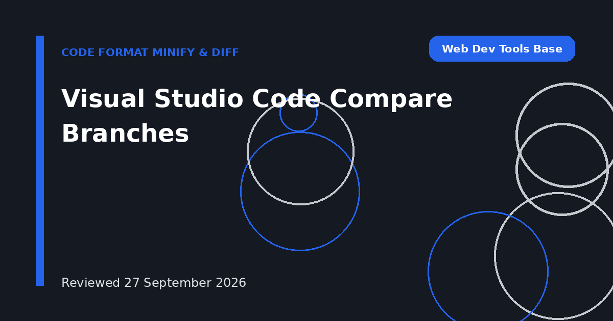 Visual Studio Code Compare Branches