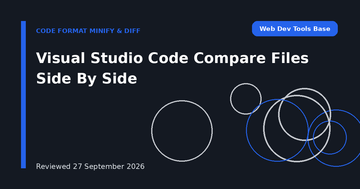 Visual Studio Code Compare Files Side By Side