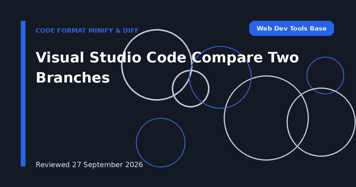 Visual Studio Code Compare Two Branches