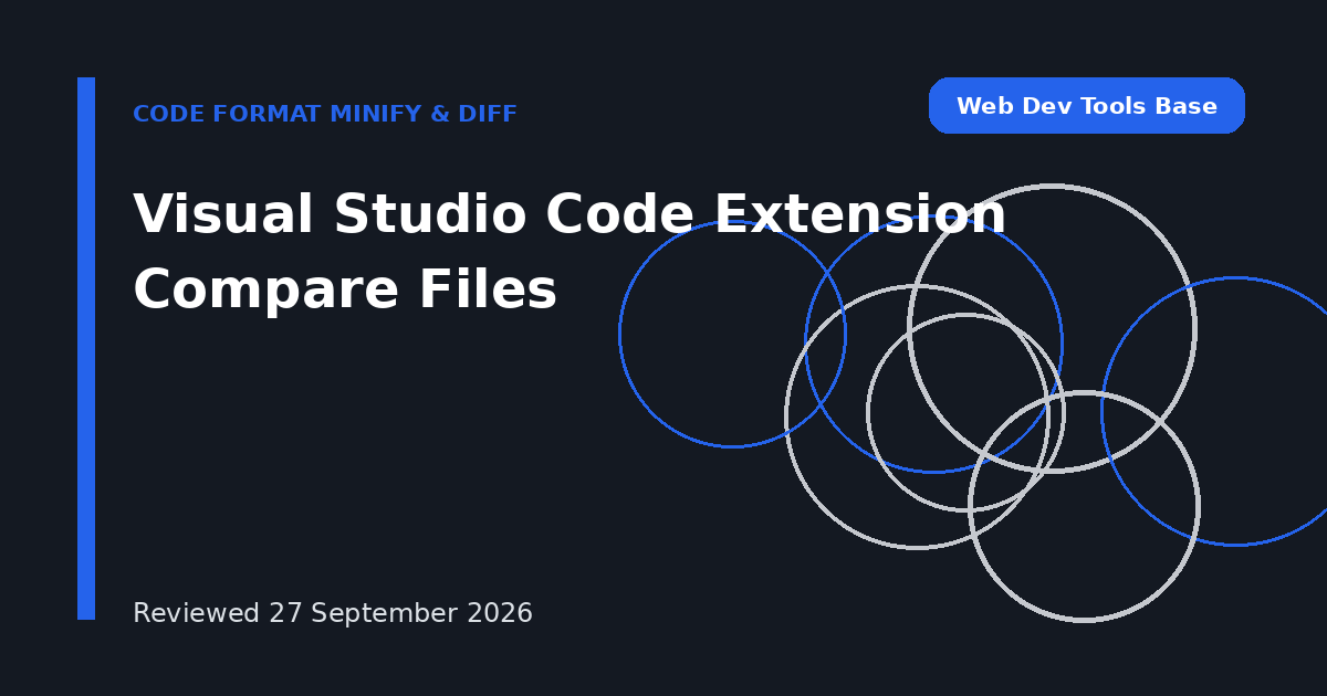 Visual Studio Code Extension Compare Files