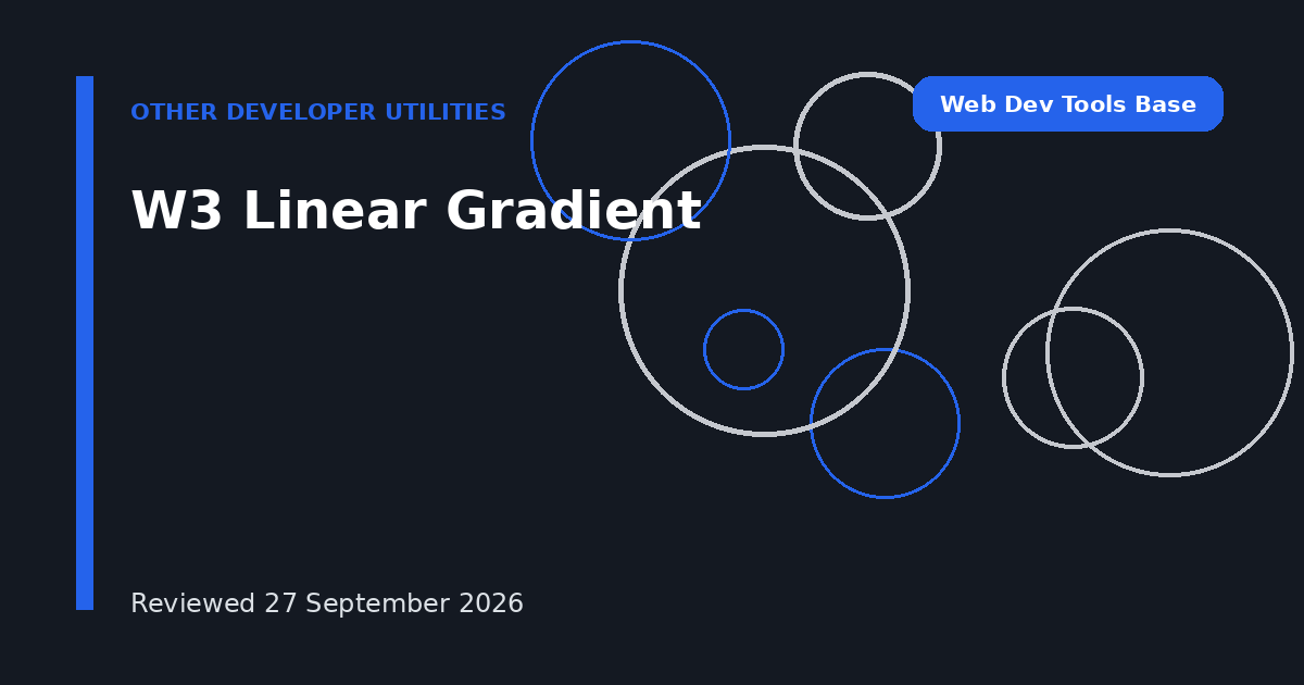 W3 Linear Gradient