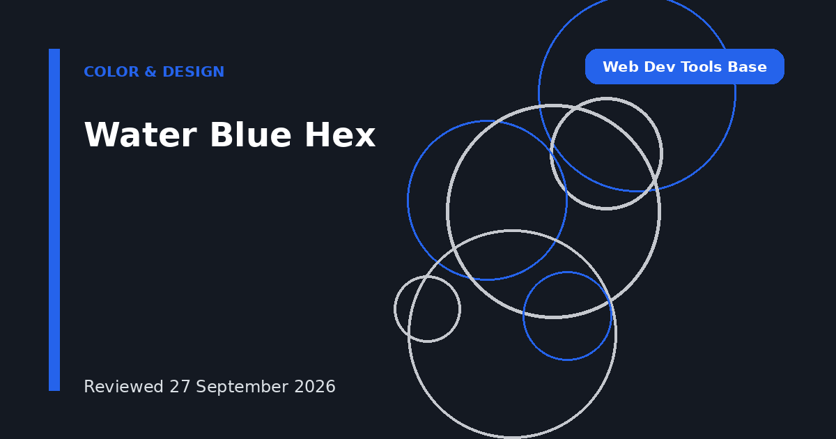 Water Blue Hex
