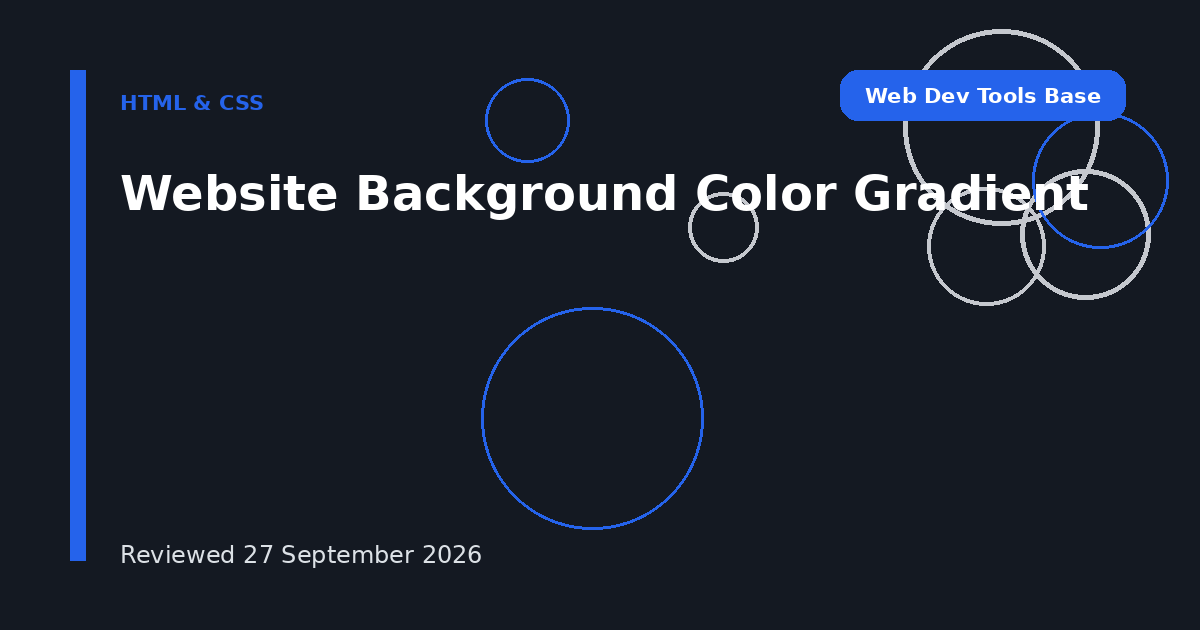 Website Background Color Gradient