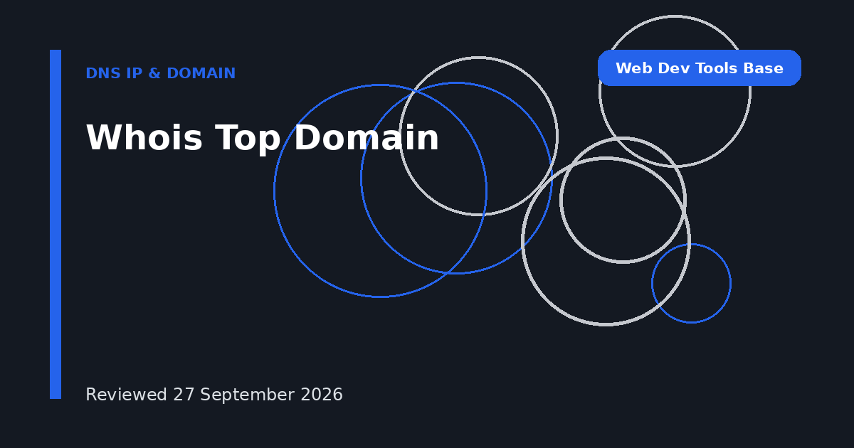 Whois Top Domain