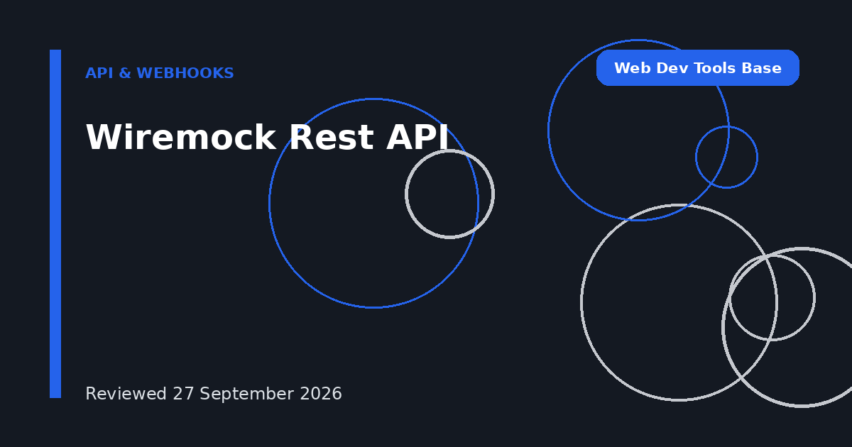 Wiremock Rest API