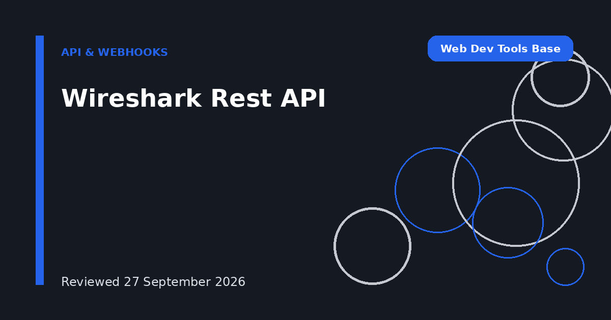 Wireshark Rest API