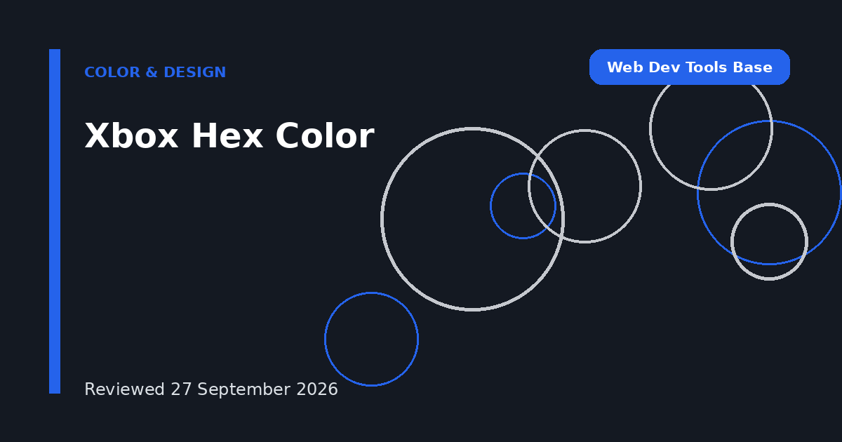 Xbox Hex Color