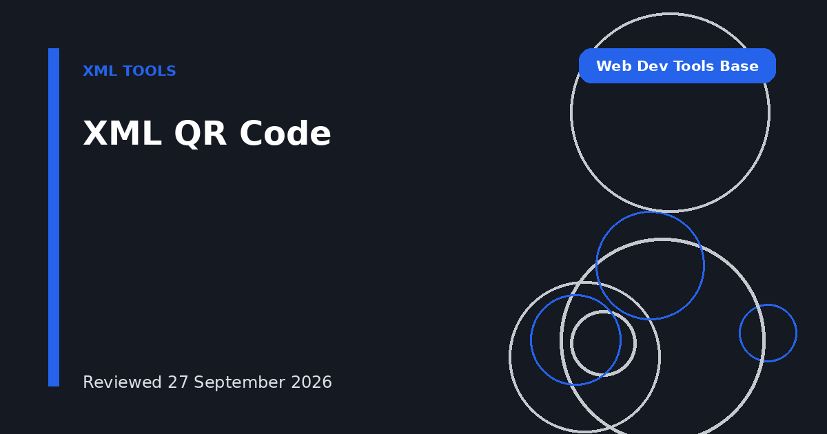 XML QR Code